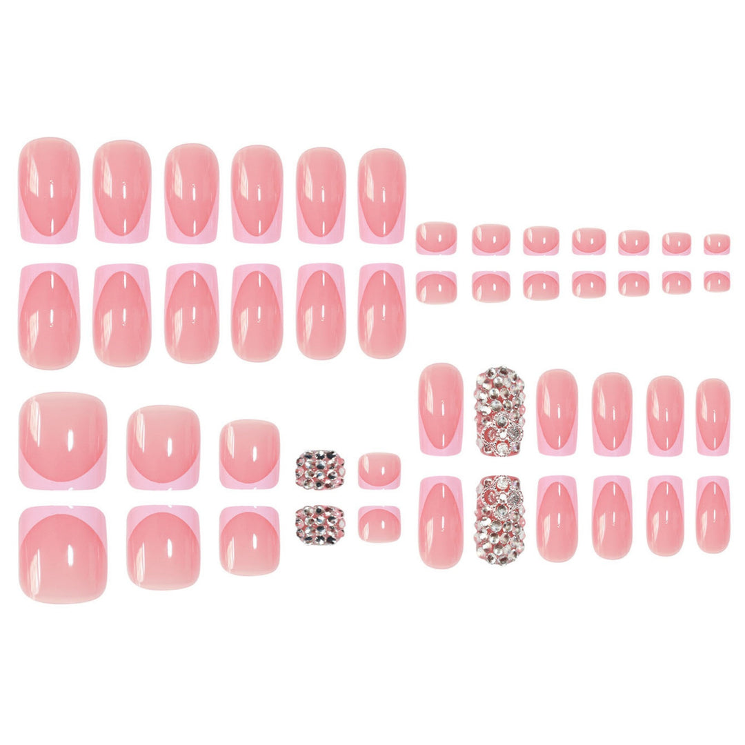 Elegant Press-On Nail Set Bowlift
