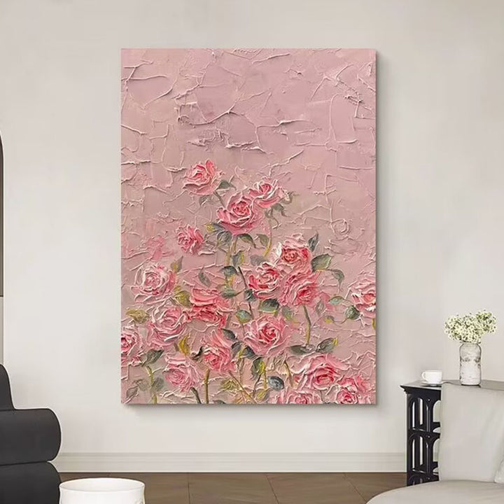 Floral Textured Canvas Wall Art