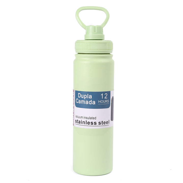 Ladies stainless steel vacuum water bottle with ergonomic handle Bowlift