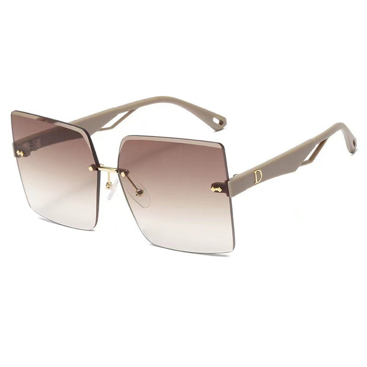 Women's fashionable square sunglasses with luxurious and elegant frame Bowlift