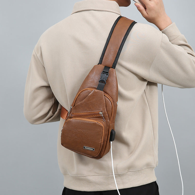 Multi-Compartment Stylish Sling Bag Bowlift