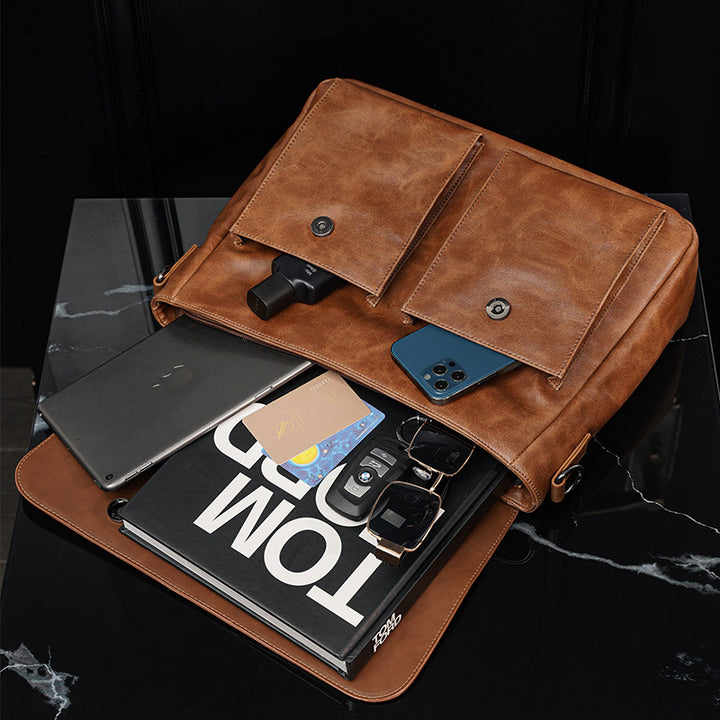 Stylish briefcase with multiple compartments Bowlift