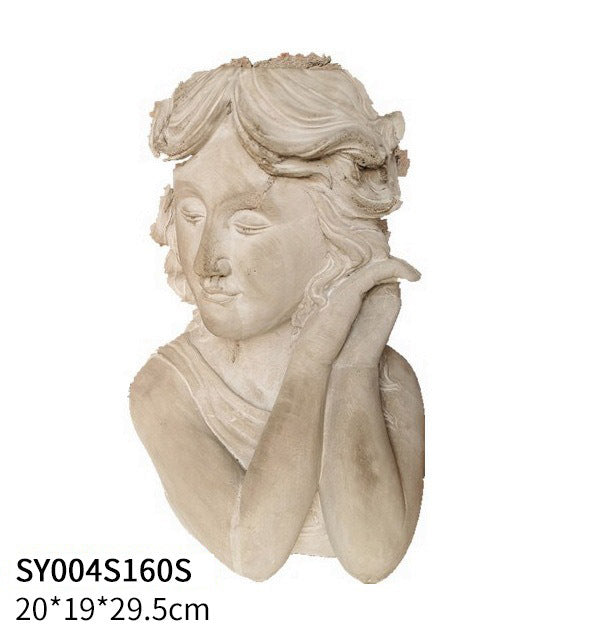 Artistic head sculpture flower pot Bowlift
