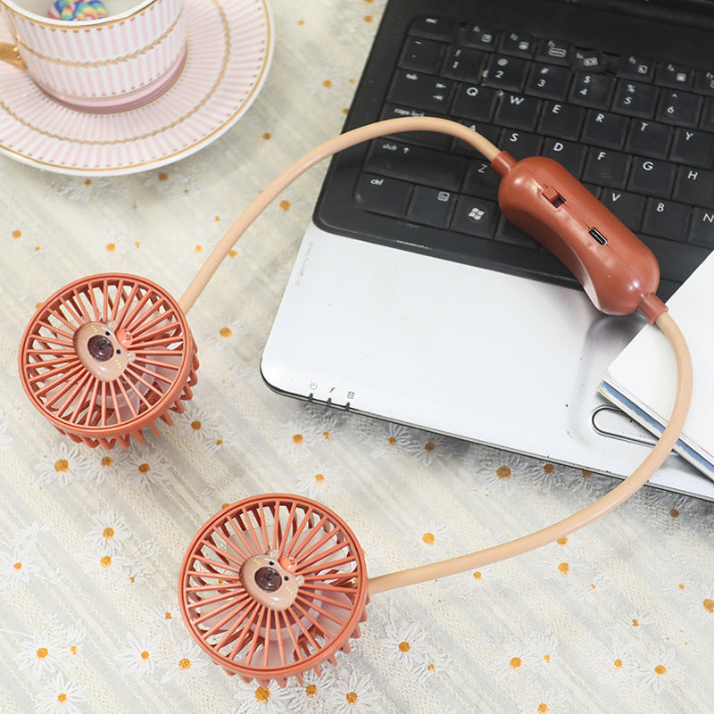 Unisex Flexible Neck Fan with Portable Design Bowlift