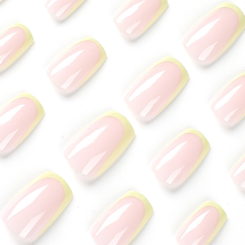 Artistic nail extensions with elegant French tip and modern accents Bowlift