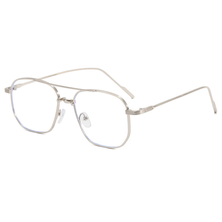 Women's fashionable geometric glasses with elegant metal frame Bowlift