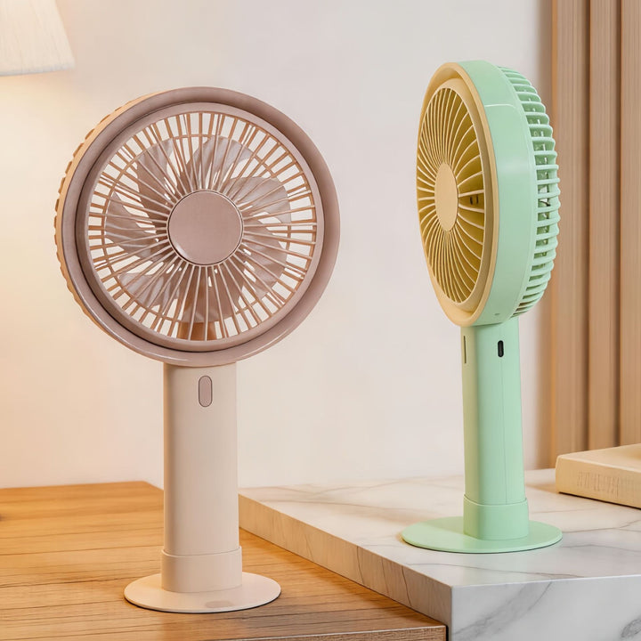 Women Portable Stepless Adjustable Table Fan Bowlift