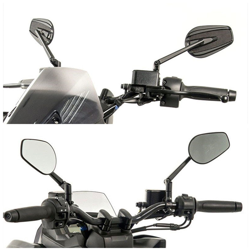 Adjustable Performance Motorcycle Mirrors Bowlift