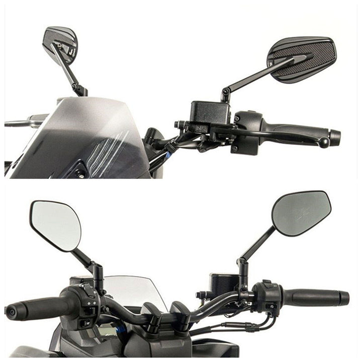 Adjustable Performance Motorcycle Mirrors Bowlift