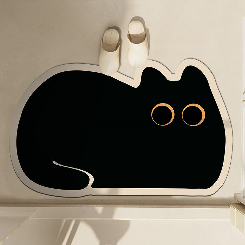 Cute Penguin-Themed Bath Mat Bowlift