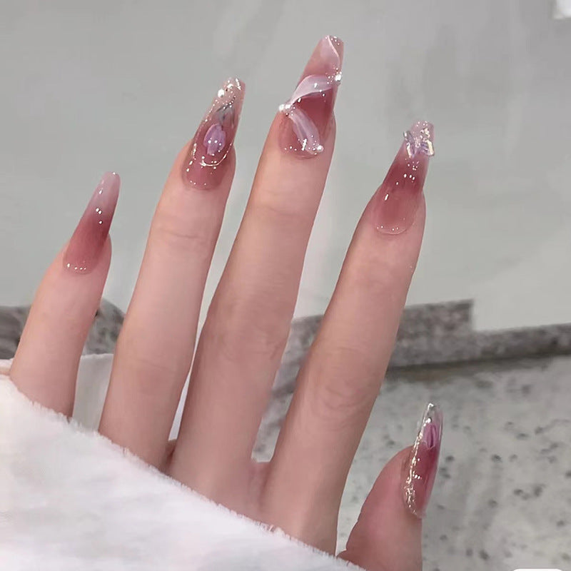 Artistic Stiletto Nail Art Bowlift