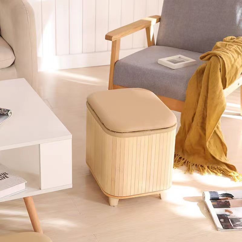 Multifunctional Stool Made of Natural Material Bowlift