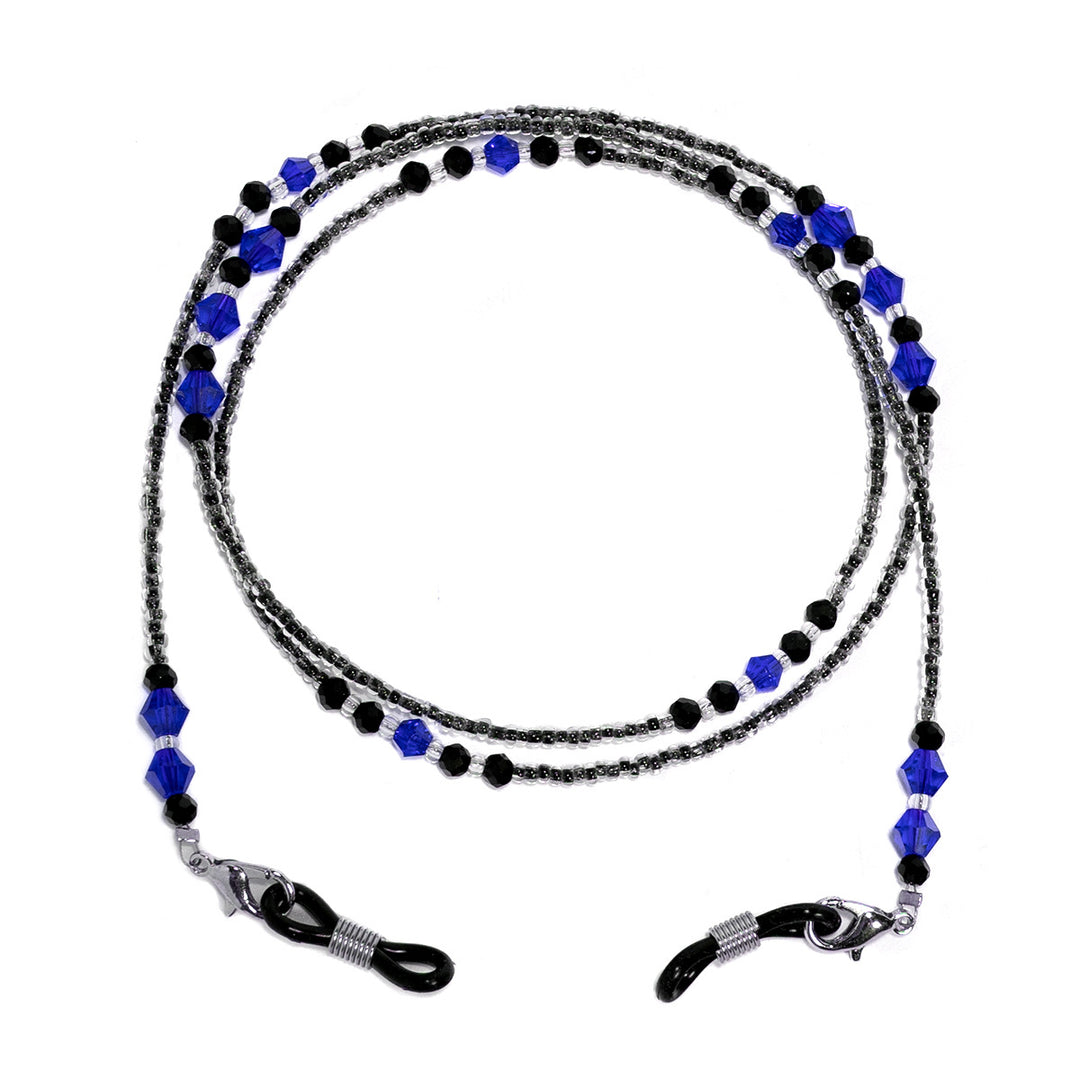 Elegant Purple Beaded Eyewear Chain Bowlift
