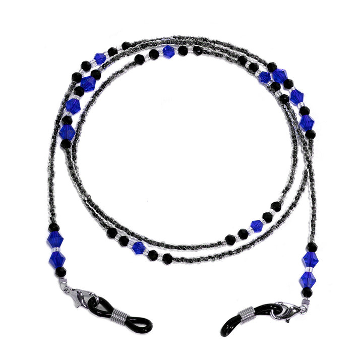 Elegant Purple Beaded Eyewear Chain Bowlift