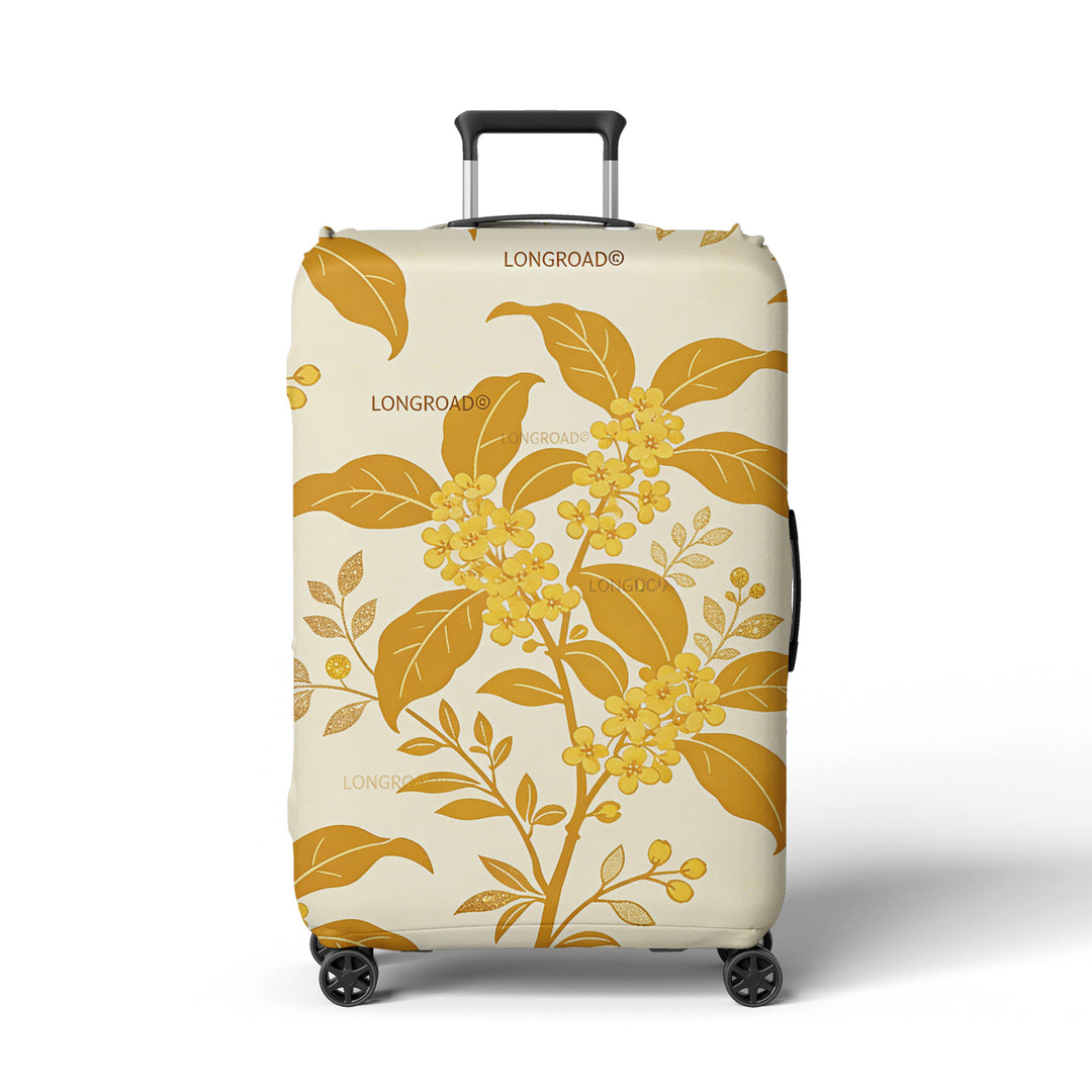 Women’s suitcase cover with floral lavender pattern Bowlift