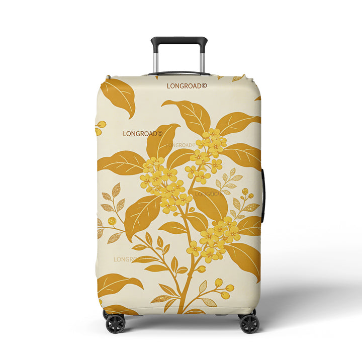 Women’s suitcase cover with floral lavender pattern Bowlift