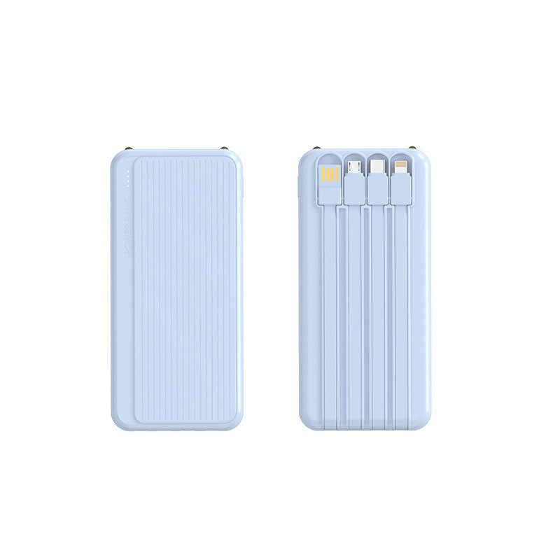 Powerbank with Integrated Charging Cables and High-Speed Charging Function Bowlift