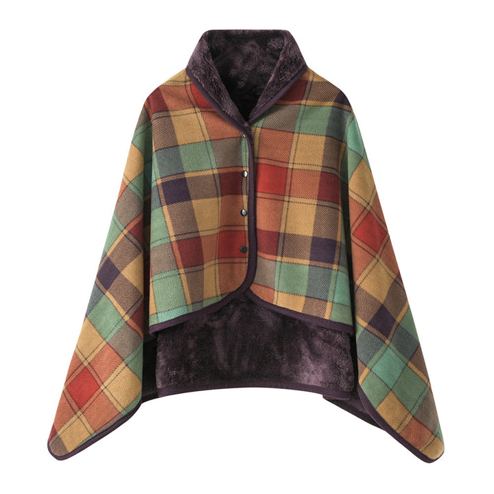 Ladies' wrap blanket made of cozy wool blend Bowlift
