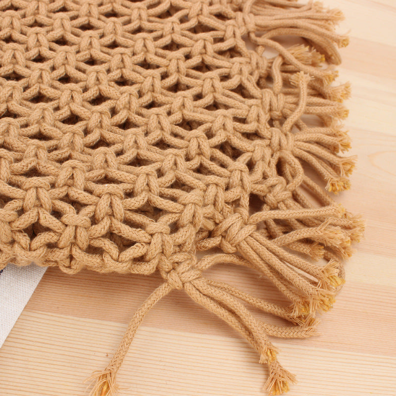 Handbag Made of Handcrafted Macrame Bowlift