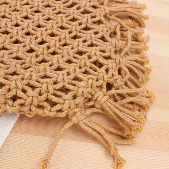 Handbag Made of Handcrafted Macrame Bowlift