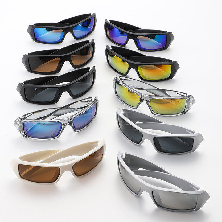 Polarized Wraparound Fishing Sunglasses with Impact-Resistant Frame Bowlift
