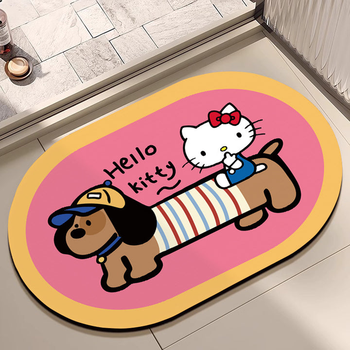 Cartoon Character Bathroom Mat