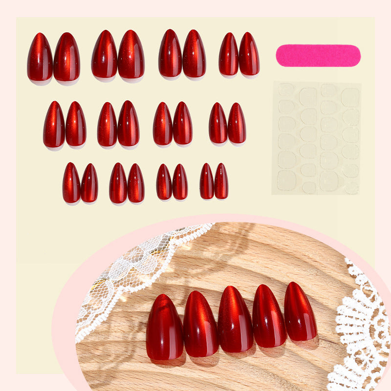 Artificial nail set with glossy design Bowlift