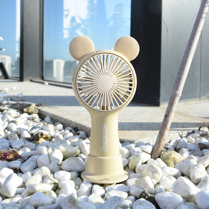 Portable Deer-Themed Handheld Cooling Fan Bowlift