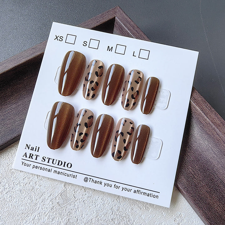 Acrylic Nails in Modern Leo Design Bowlift
