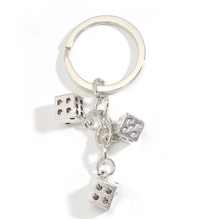 Dice-Inspired Charm Keychain Bowlift