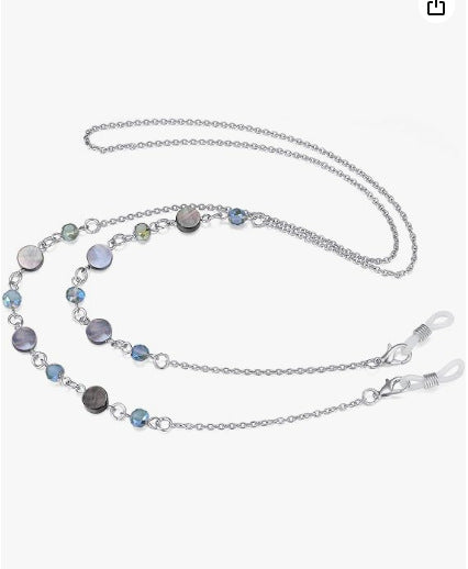 Elegant Beaded Eyewear Chain Bowlift