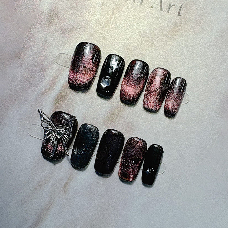 Decorative Press-On Nail Set Bowlift