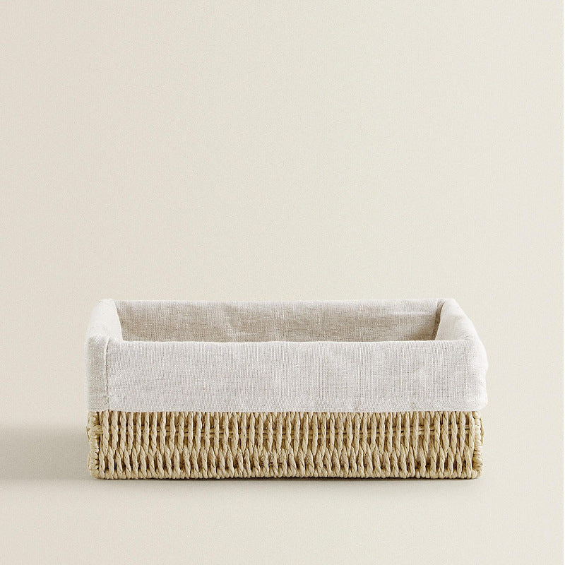 Natural storage basket with removable lining Bowlift