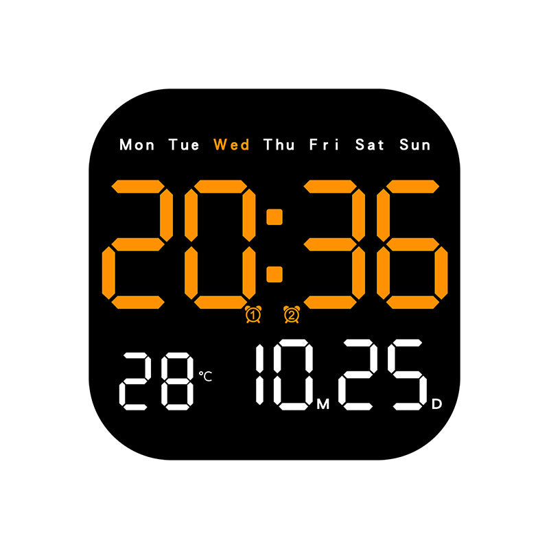 Digital Multi-Function Alarm Clock with Temperature and Date Display Bowlift