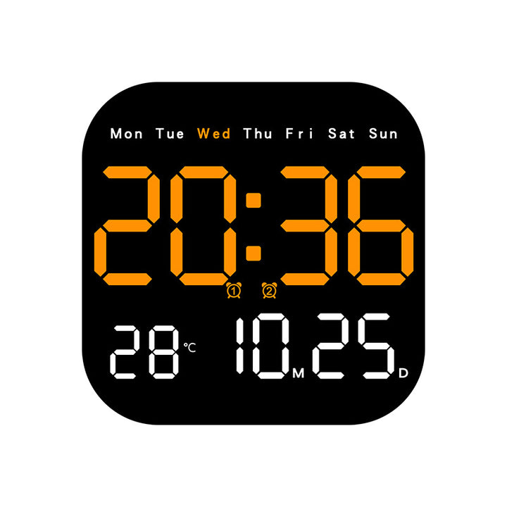 Digital Multi-Function Alarm Clock with Temperature and Date Display Bowlift