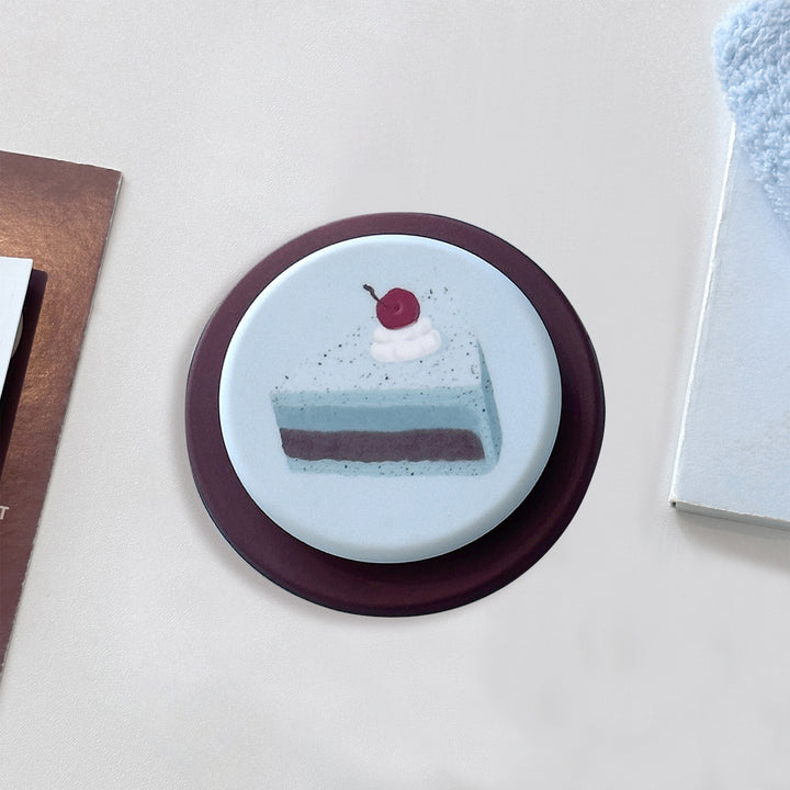 Cute cake design coffee mug coaster Bowlift