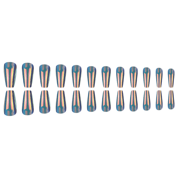 Glossy Long Stiletto Press-On Nails Bowlift
