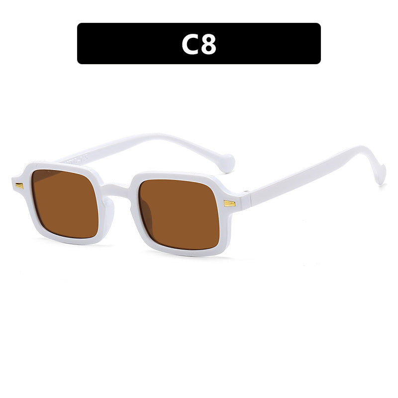Ladies exclusive square sunglasses with elegant metal frame and UV protection Bowlift