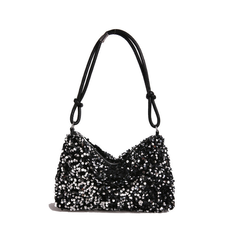 Glamorous Sequin Embellished Shoulder Bag Bowlift
