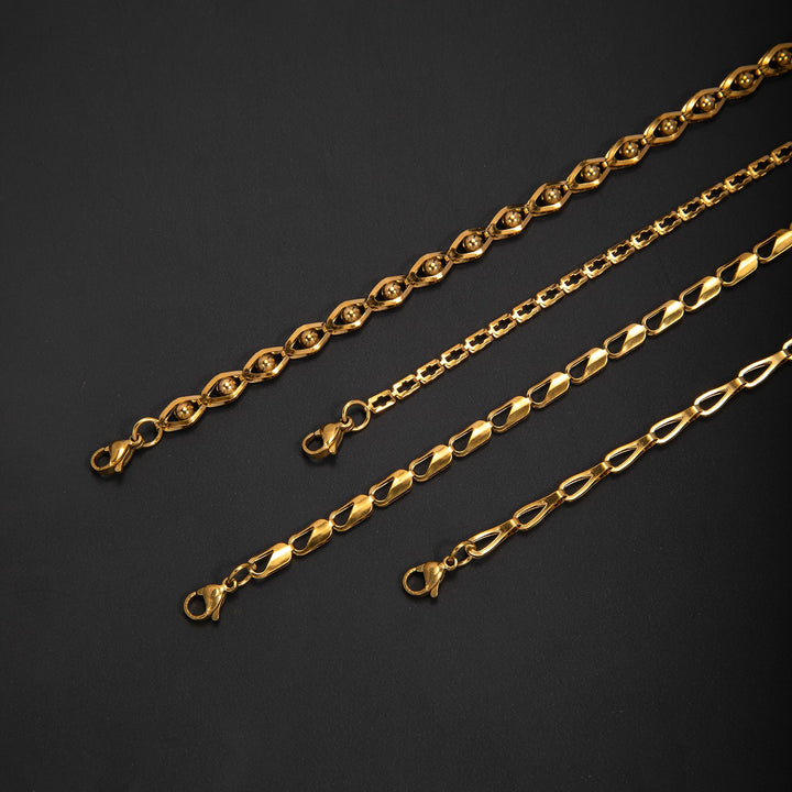 Adjustable Contemporary Link Bracelet Bowlift