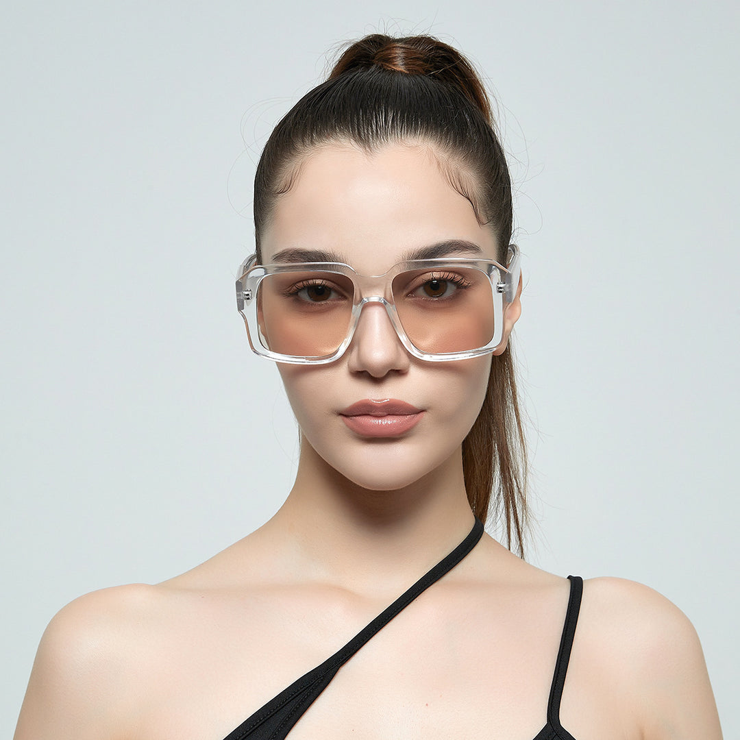 Women's stylish square sunglasses in modern tortoiseshell design Bowlift