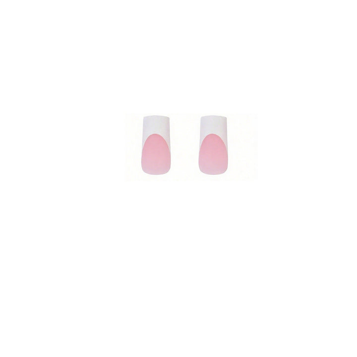 Modern French Tip Press-On Nails Bowlift