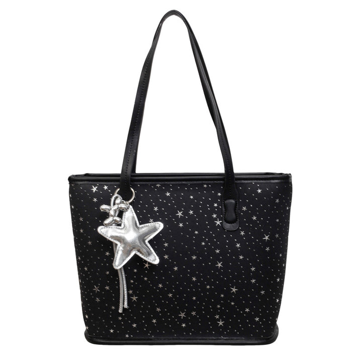 Trendy Star-Print Tote Bag Bowlift