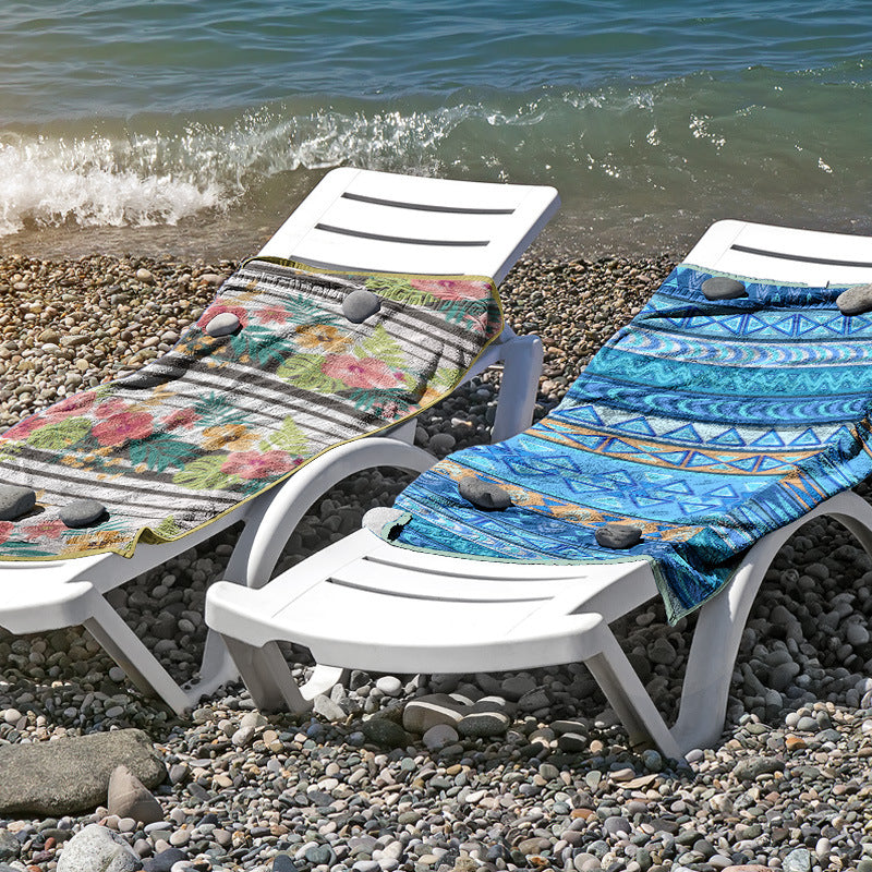 Beach towel made of skin-friendly microfiber with a creative pattern mix Bowlift