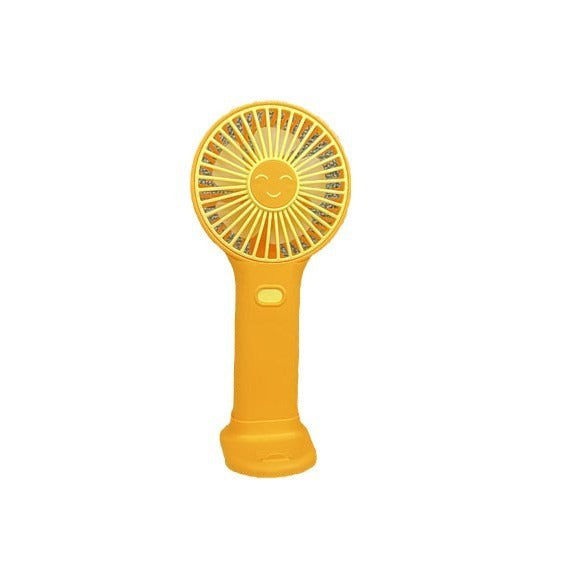 Unisex Portable Hand Fan with Integrated Mobile Phone Holder Bowlift
