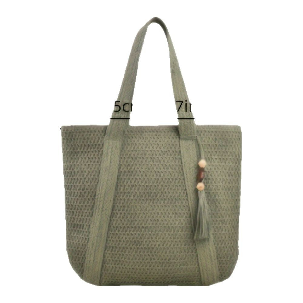 Spacious beach bag with unique woven design Bowlift