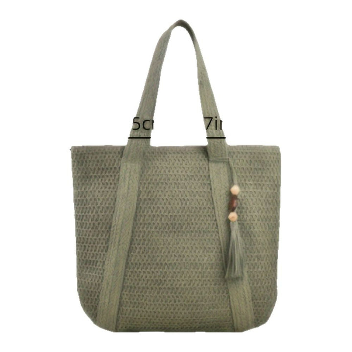 Spacious beach bag with unique woven design Bowlift