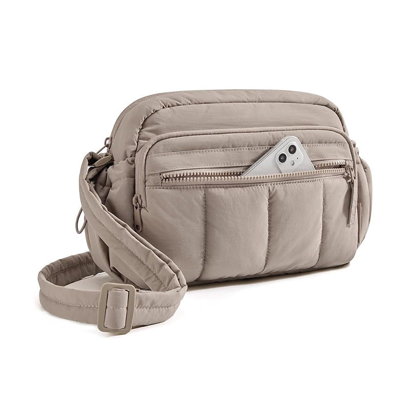 Practical crossbody bag with multifunctional compartment division Bowlift