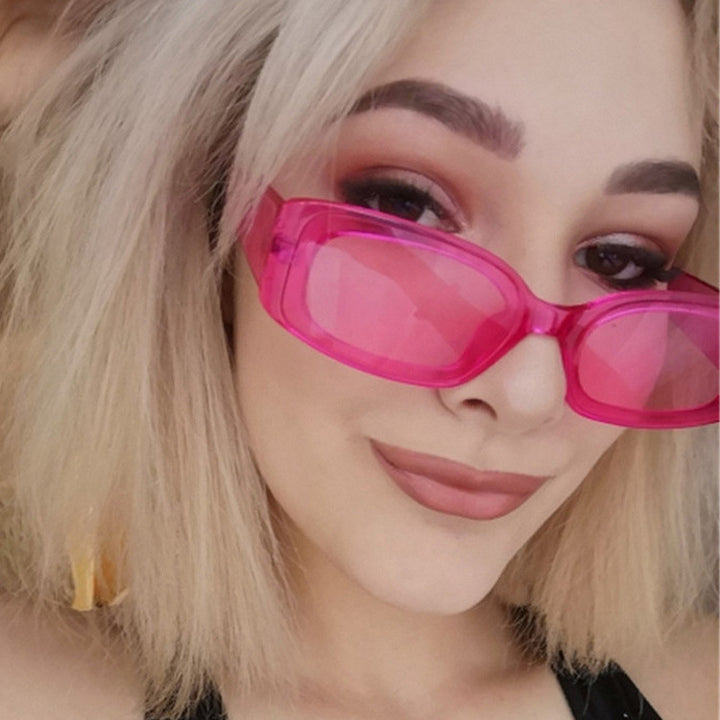 Women's stylish sunglasses with square lenses and transparent frame Bowlift