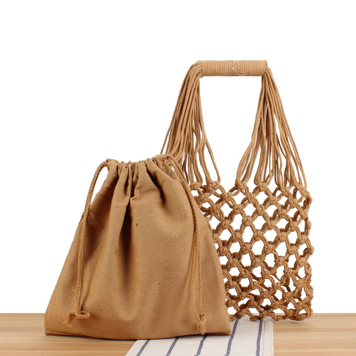 Sustainable Shoulder Bag with Practical Drawstring Opening Bowlift